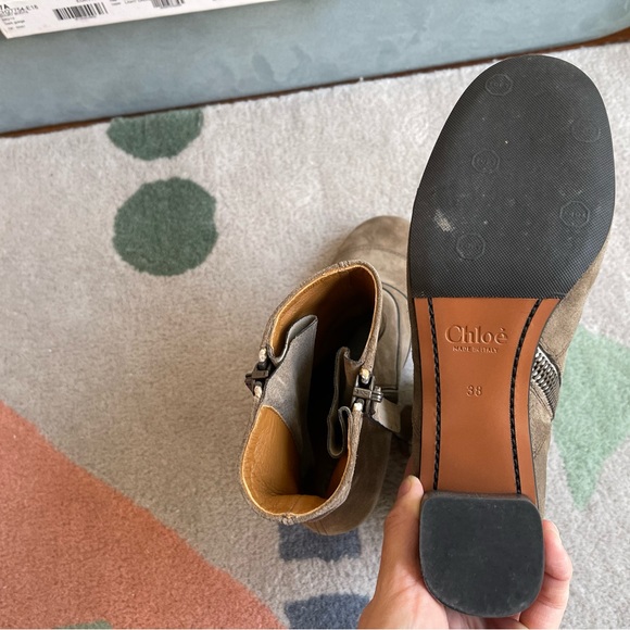 Chole suede leather ankle boots - Picture 2 of 4